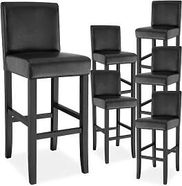 tectake® Barhocker mit Lehne, Bistrohocker,
