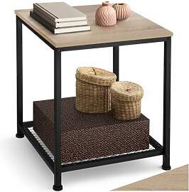 tectake® Beistelltisch Holz & Metall,