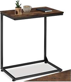 tectake® Beistelltisch Holz Metall,