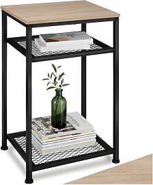 tectake® Beistelltisch Holz und Metall,
