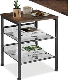 tectake® Beistelltisch Holz und Metall,