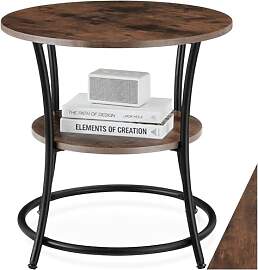 tectake® Beistelltisch rund Ø55 x 56 cm,