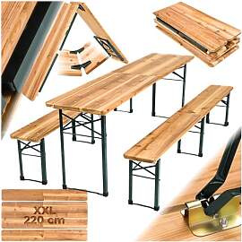 tectake® Bierzeltgarnitur, Festzeltgarnitur,