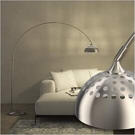 tectake® Bogenleuchte, Bogenlampe, Stehlampe