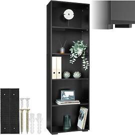 tectake® Bücherregal aus Holz - Standregal mit 5 