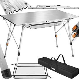 tectake® Campingtisch, Klapptisch aus Aluminium,