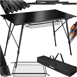 tectake® Campingtisch, Klapptisch aus Aluminium,