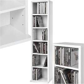 TecTake CD DVD Ständer Regal für bis zu 102 CDs