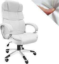 tectake® Chefsessel, Bürostuhl mit 12 cm