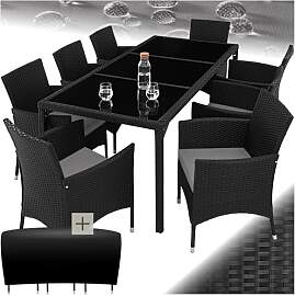 tectake® edles Outdoor Gartenmöbel Set Rattan