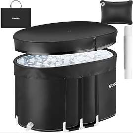tectake® Eisbadewanne mit Abdeckung, Eisbaden