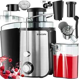 tectake® Entsafter Gemüse und Obst, Saftpresse