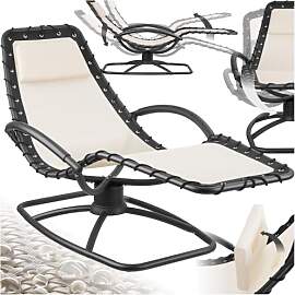 tectake® ergonomische Gartenliege, Sonnenliege,