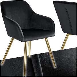 tectake® Esszimmerstuhl, Sessel bequem mit