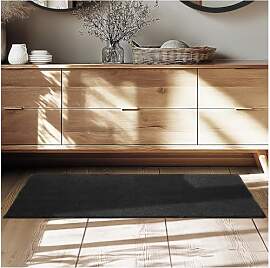 tectake® Flauschiger Kurzflor Teppich, waschbar,