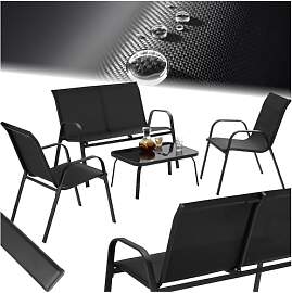 tectake® Gartenmöbel Set für 4 Personen,