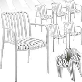 tectake® Gartenstühle stapelbar, Gartenmöbel