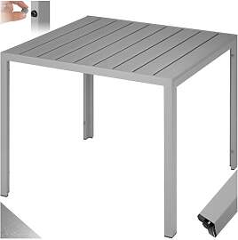 tectake® Gartentisch, Outdoor Esstisch,