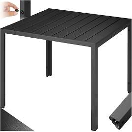 tectake® Gartentisch, Outdoor Esstisch,