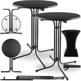 tectake® Gastro 2er Set Stehtisch klappbar,