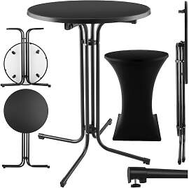 tectake® Gastro Stehtisch klappbar, Bistrotisch
