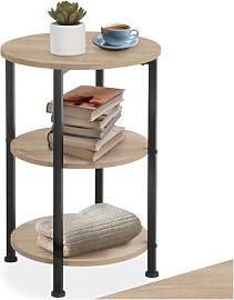 tectake® Industrial Beistelltisch rund,