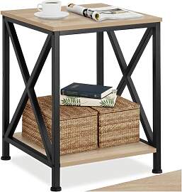tectake® Industrial Möbel, Beistelltisch Holz