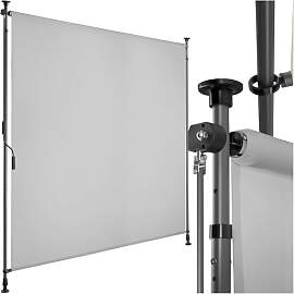tectake® Klemmmarkise, Sichtschutz Markise Balkon 