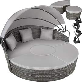 tectake® Lounge Muschel Sonneninsel Outdoor