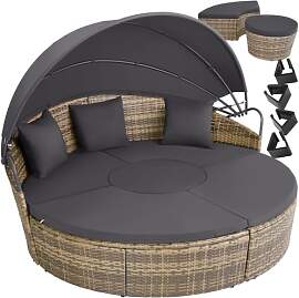 tectake® Lounge Muschel Sonneninsel Outdoor