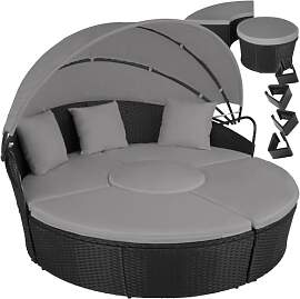 tectake® Lounge Muschel Sonneninsel Outdoor