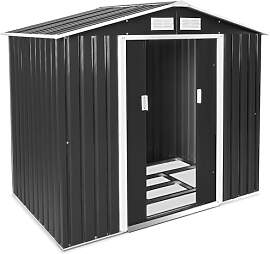 tectake® Metall Gartenhaus mit Satteldach,