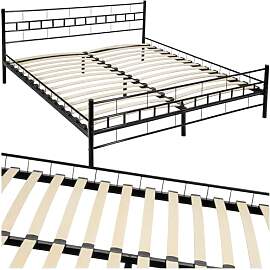 tectake® Metallbett, Bettgestell mit Lattenrost,