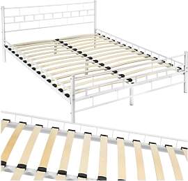tectake® Metallbett, Bettgestell mit Lattenrost,