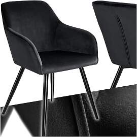 tectake® moderner Esszimmer Stuhl mit Armlehnen,