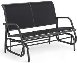 tectake® outdoor Schaukel Bank, 2-Sitzer