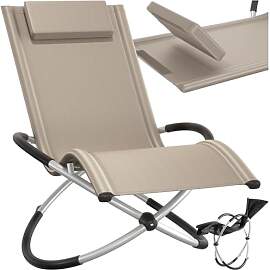 tectake® Outdoor Schaukelstuhl klappbar,