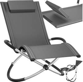 tectake® Outdoor Schaukelstuhl klappbar,