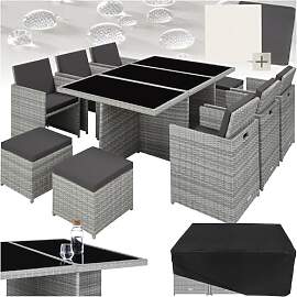 tectake® Polyrattan Gartenmöbel Set, Sitzgruppe