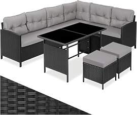 tectake® Polyrattan Lounge Set, Gartenmöbel Set