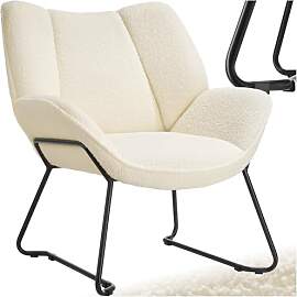 tectake® runder Sessel, Relaxsessel, Teddysessel, 
