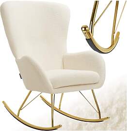 tectake® Schaukelstuhl, Sessel Wohnzimmer,