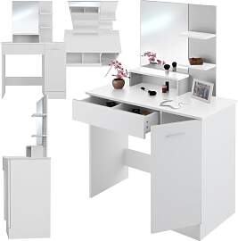 tectake® Schminktisch mit Spiegel, Frisiertisch