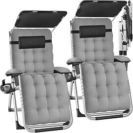 tectake® Sonnenliege klappbar, Liegestuhl,