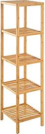 tectake Standregal Haushaltsregal Badregal Holz -