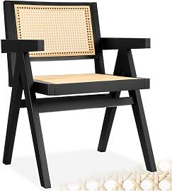 tectake® Stuhl mit Armlehne, Küchenstuhl,