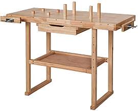 tectake® Werkbank Holz, Werkbank mit