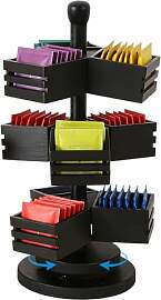 Teebeutel Organizer Holz Teebox Drehbar 3-stufiges 