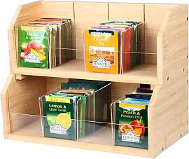 Teebox aus Bambus mit 8 Staufächern für 140