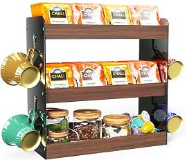Teebox mit 3 Ebenen, Aufbewahrungsbox,